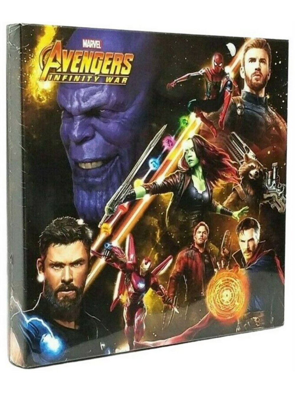 Pyramid UK Marvel Avengers Infinity War Space Montage 16 x 16 in Wood Wall Decor